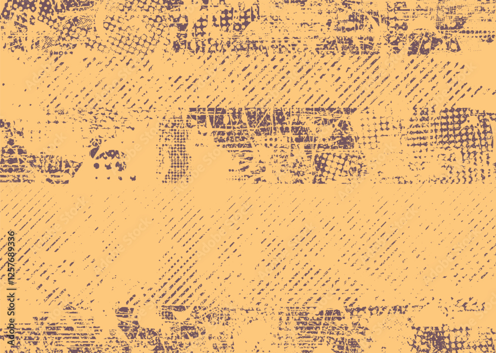 Fototapete background with glitch distorted grunge textures . grunge background texture with halftone dots, gli