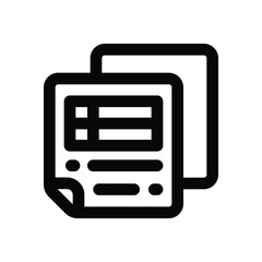 invoice line icon. vector icon for your website, mobile, presentation, and logo design.