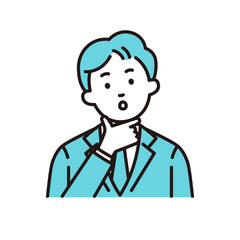 悩む若い会社員