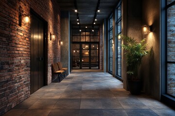 A Brick-Based Corporate Building Dedicated to Medical Clinic Operations