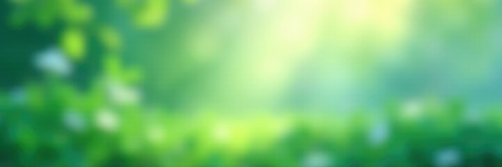 Fototapeta premium Abstract springtime blur, hazy blue and green tones, dreamy feel , gradient, background, illustration