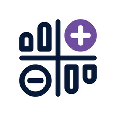 Fototapeta premium market fluctuation dual tone icon. vector icon for your website, mobile, presentation, and logo design.