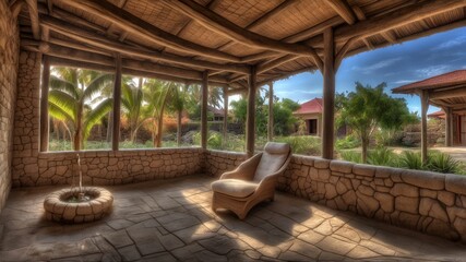 Fototapeta premium Caribbean vacation rental