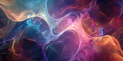 Fototapeta premium Vibrant and dynamic abstract background with mesmerizing swirls and curves dynamic