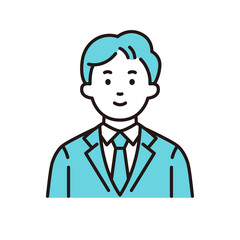 笑顔の若い会社員