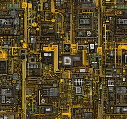 Illustration of abstract technology background.