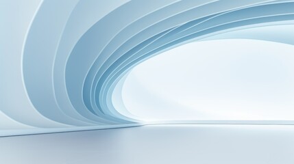 Obraz premium Blue Circular Tunnel Abstract Background