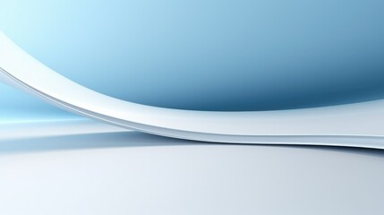 Obraz premium Blue Minimal Horizon Curve Background