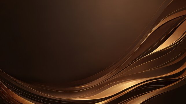 Rich chocolate brown abstract background with deep tones and luxurious gradients. Emphasizing opulence and warmth. Ideal for upscale and inviting designs.