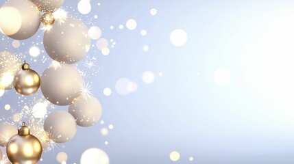 Abstract Christmas Ornament Background With Light