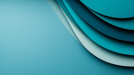 Obraz premium A blue background with a bunch of paper circles
