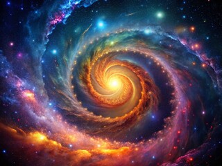 Abstract Spiral Galaxy Space Background Architectural Photography