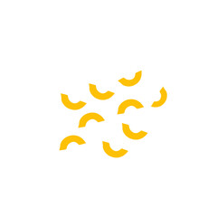 macaroni sprinkle pattern vector