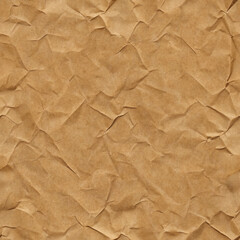 Obraz premium Crumpled brown paper texture for packaging use