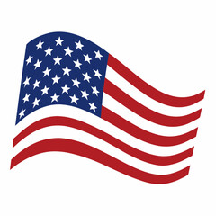 Fototapeta premium American flag vector illustration 