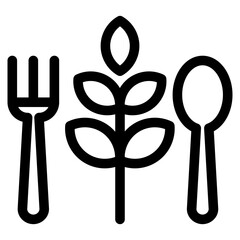 vegetarian single icon