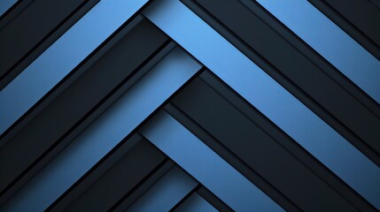Abstract minimalist wallpaper with zigzag lines and squares on Blue background. Featuring white space in the center for text, ideal for design templates and modern banners.