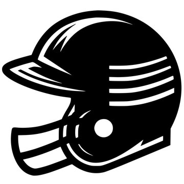 black baseball helmet side view clip art preview
