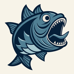 Vintage fishing logo Vector Images