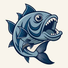 Vintage fishing logo Vector Images