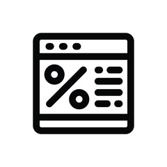 discount line icon. vector icon for your website, mobile, presentation, and logo design.