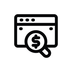 data research line icon. vector icon for your website, mobile, presentation, and logo design.