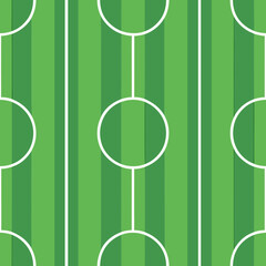 Seamless textured soccer field pattern in green tones