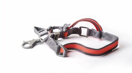 A secure child safety harness with a wrist leash, isolated on white. The soft straps and durable buckle system prevent wandering.