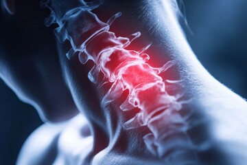 Car Injury Whiplash. Auto Accident Pain, 