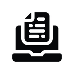 files solid icon. vector icon for your website, mobile, presentation, and logo design.