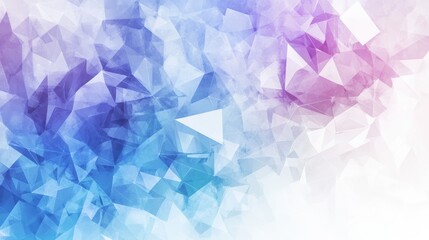 Obraz premium abstract geometric background on white background, blue and purple theme. clean lines of triangles. powerful slide presentation background