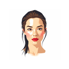Vector image of a woman.