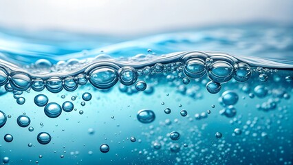 Bubbles rising in a flowing body of water close-up photography natural environment
