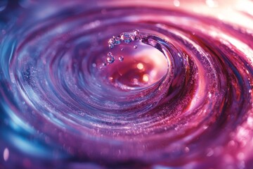 Colorful abstract cosmic vortex with swirling energy motion