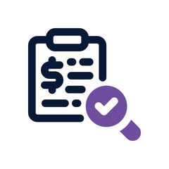 survey dual tone icon. vector icon for your website, mobile, presentation, and logo design.