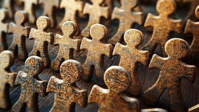 Businessman hold circle of network structure HR Human resources. Business leadership concept. Management and recruitment. Social network. Different person, business, leader
