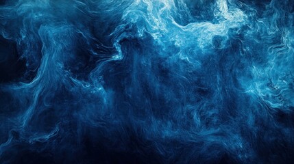 Obraz premium Abstract swirling blue smoke texture background.