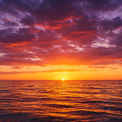 Obraz premium sunset over the sea