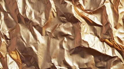 Wrinkled Gold Surface with Metallic Sheen