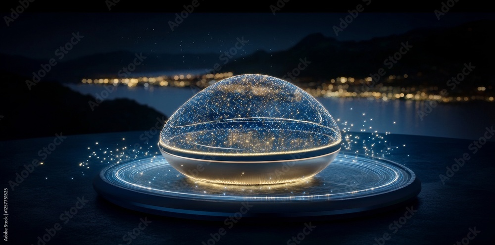 Poster abstract depiction of the connection between big data and cyber security technology with a focus on 