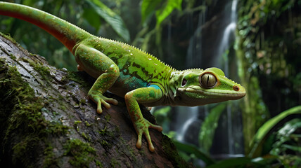 Fototapeta premium green lizard