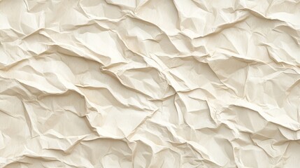 Obraz premium Texture of Wrinkled Beige Paper Sheet Design