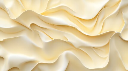 Obraz premium Abstract Cream-Colored Wavy Textured Surface
