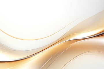 Obraz premium Free plain white background with gold wave