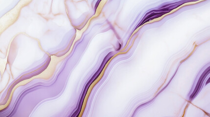 Fototapeta premium Elegant marble texture with purple and gold veins for luxury branding and modern interior design