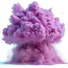 Image showing purple Holi paint powder in stock
