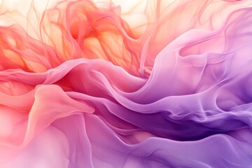 Obraz premium Abstract flowing pink and orange fabric with soft texture