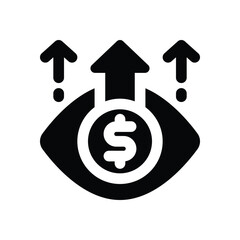 vision solid icon. vector icon for your website, mobile, presentation, and logo design.