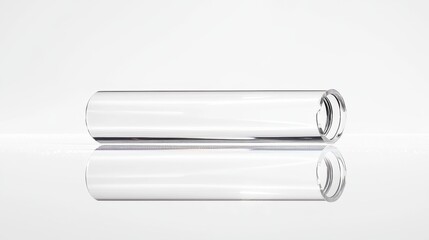 Unmarked brand tube product white background on reflex mirror - jan 13 2025