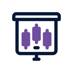 presentation dual tone icon. vector icon for your website, mobile, presentation, and logo design.
